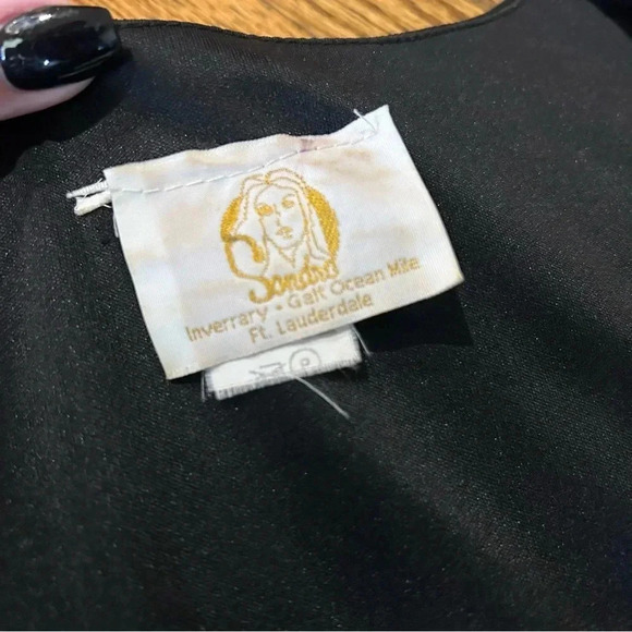 Vintage SANDRO Black Dress Ruffles - See Pictures For Measurements - Picture 3 of 8